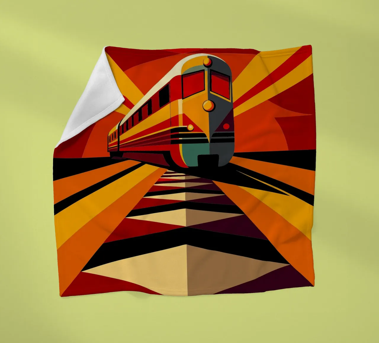 monorail vector fleecedeken van Elfath