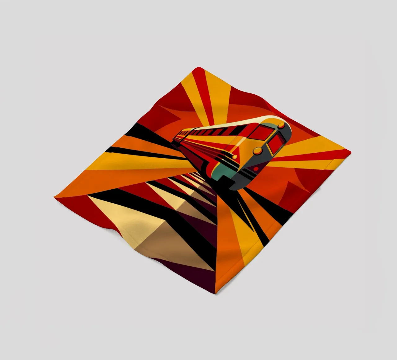 monorail vector fleecedeken van Elfath