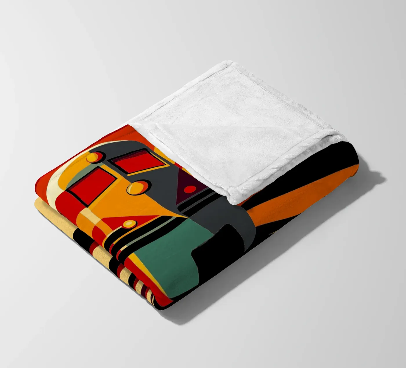 Einschienenbahnvektor Fleecedecke von Elfath