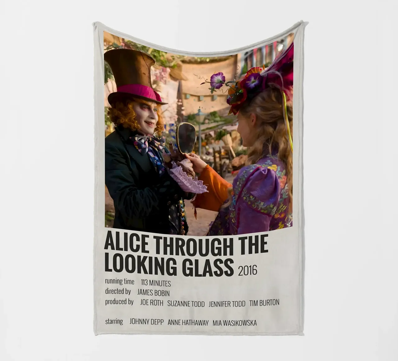 ALICE THROUGH THE LOOKING GLASS 2016 coperta in pile da MVFminimalist