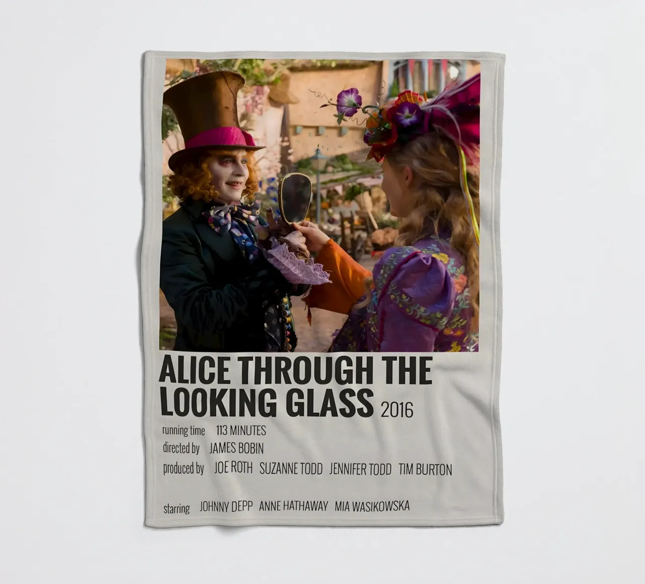 ALICE THROUGH THE LOOKING GLASS 2016 coperta in pile da MVFminimalist