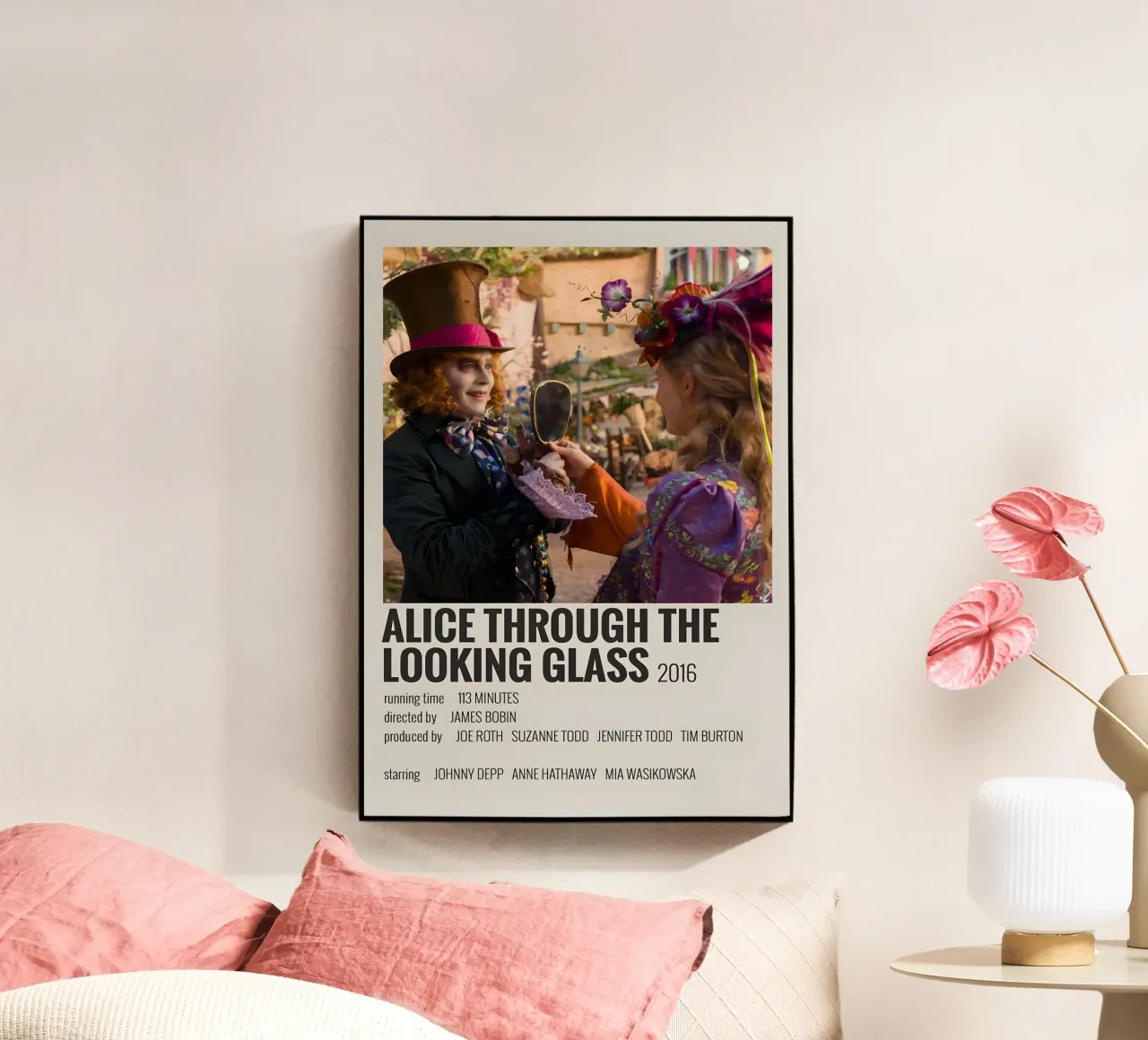 ALICE THROUGH THE LOOKING GLASS 2016 metacrilato de MVFminimalist