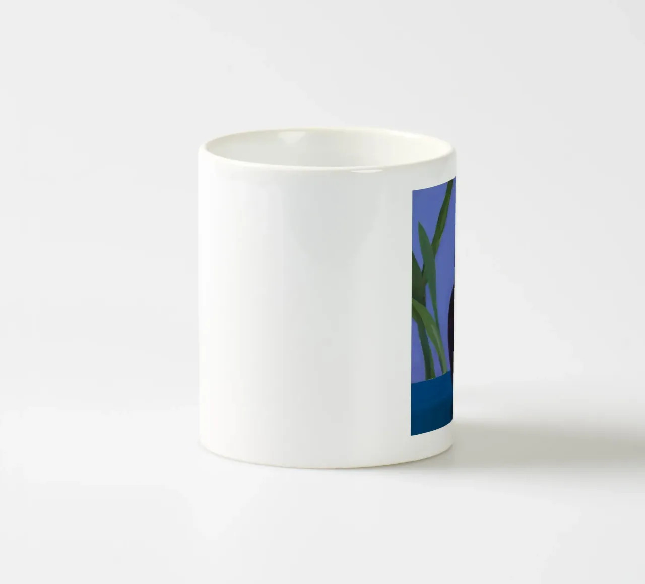 Giglio indaco Grace tazza in ceramica da Opal Strokes