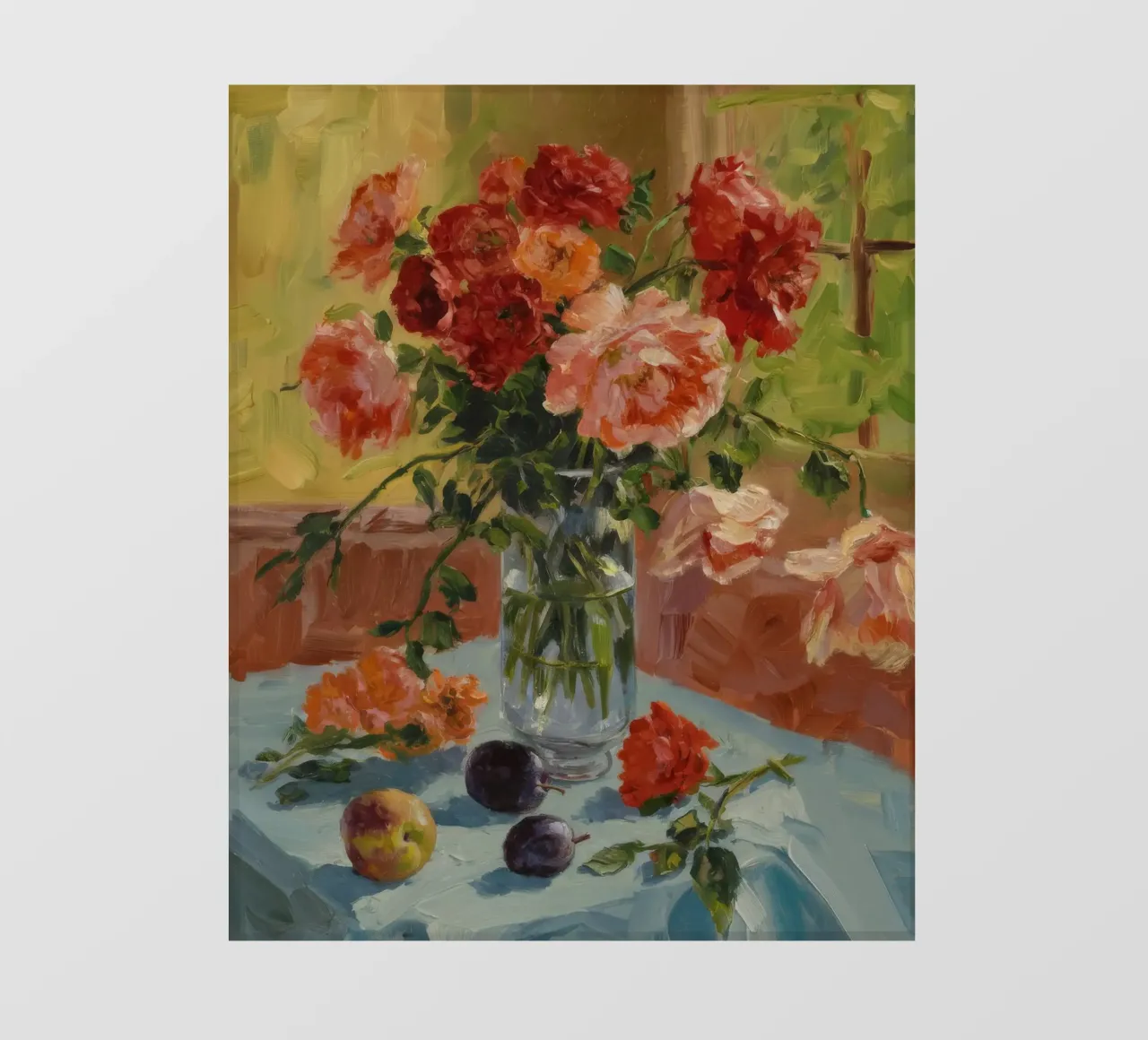 Rosa cremisi Whisper pellicola backlit da Celestial Harmony