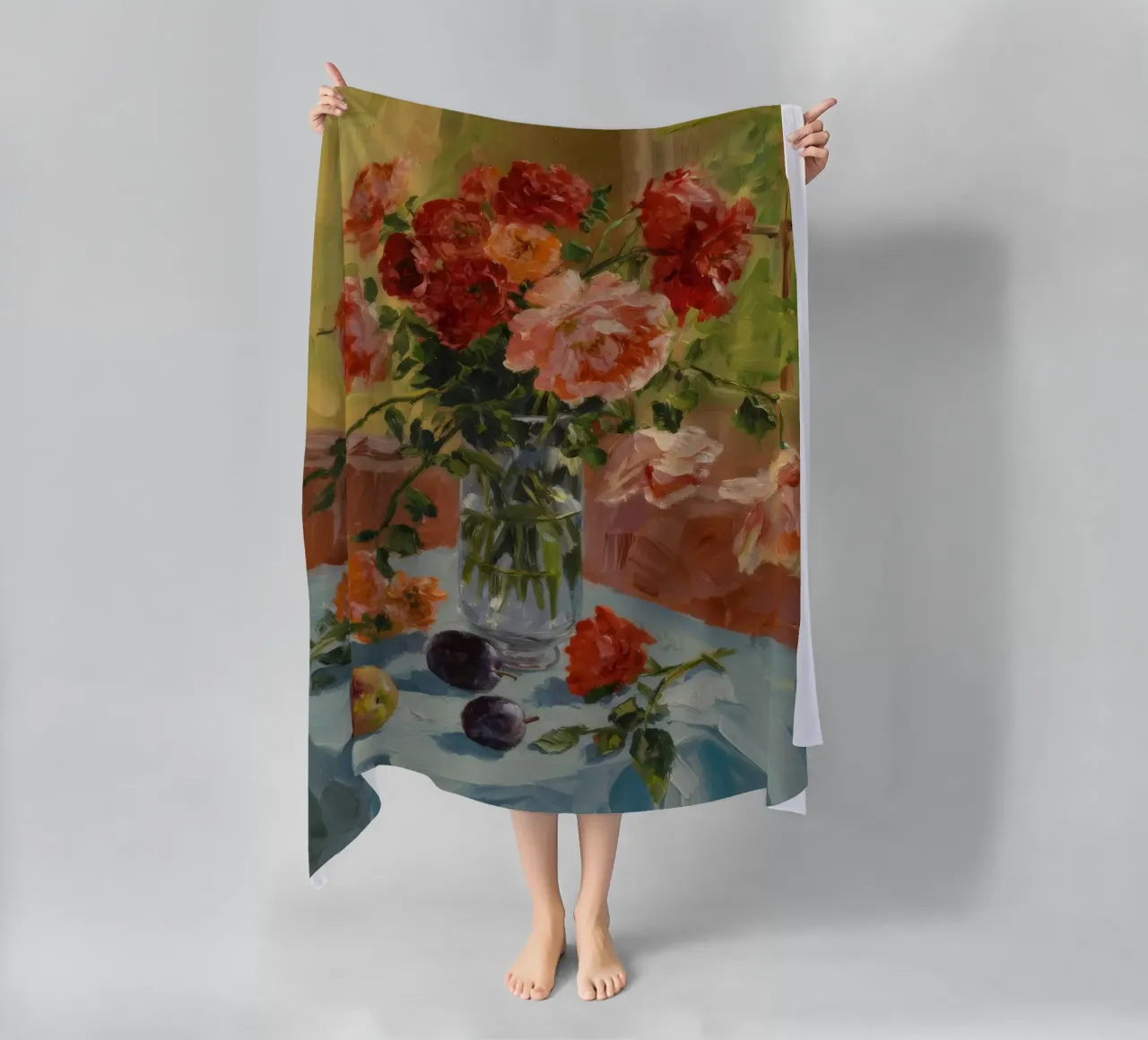 Rosa cremisi Whisper telo mare da Celestial Harmony