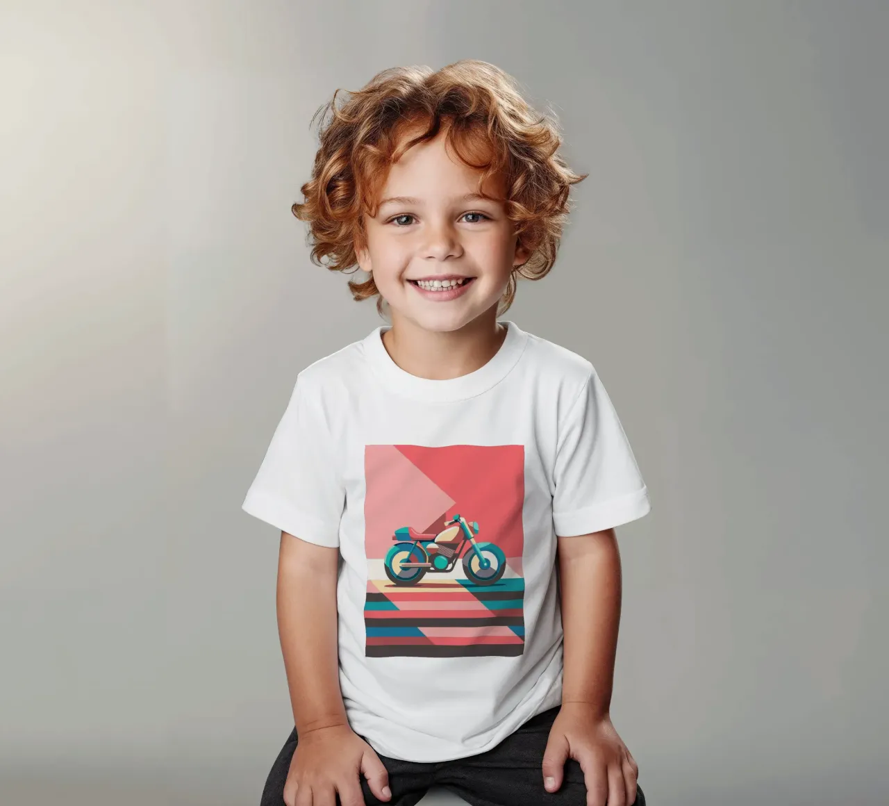 moto vettoriale t-shirt bambini da Elfath