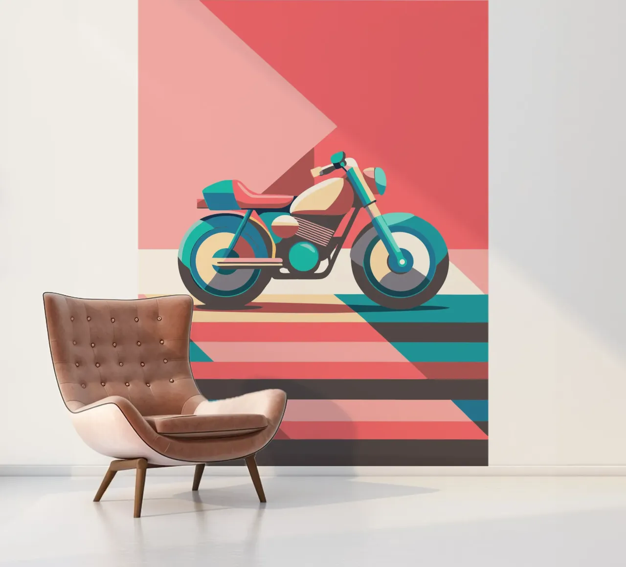 motorfiets vector fotobehang van Elfath
