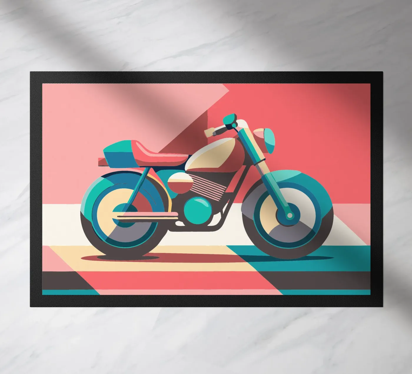 motorcycle vector doormat by Elfath