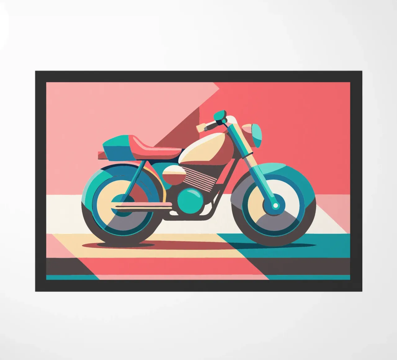 motorcycle vector doormat by Elfath
