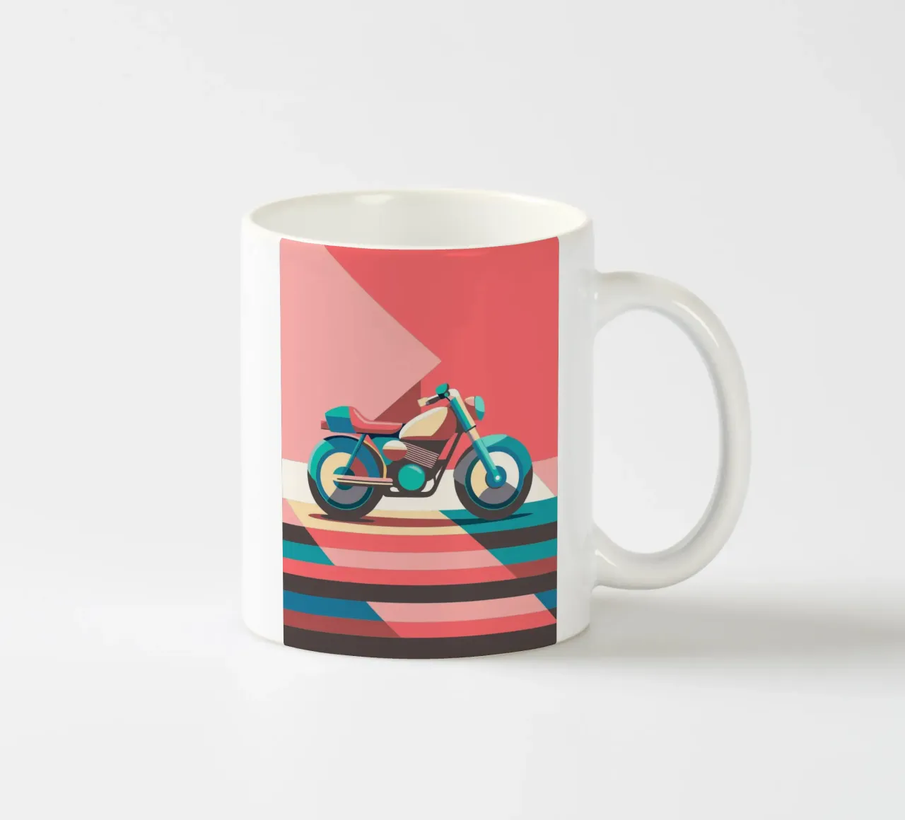 motorcycle vector ceramic mug by Elfath