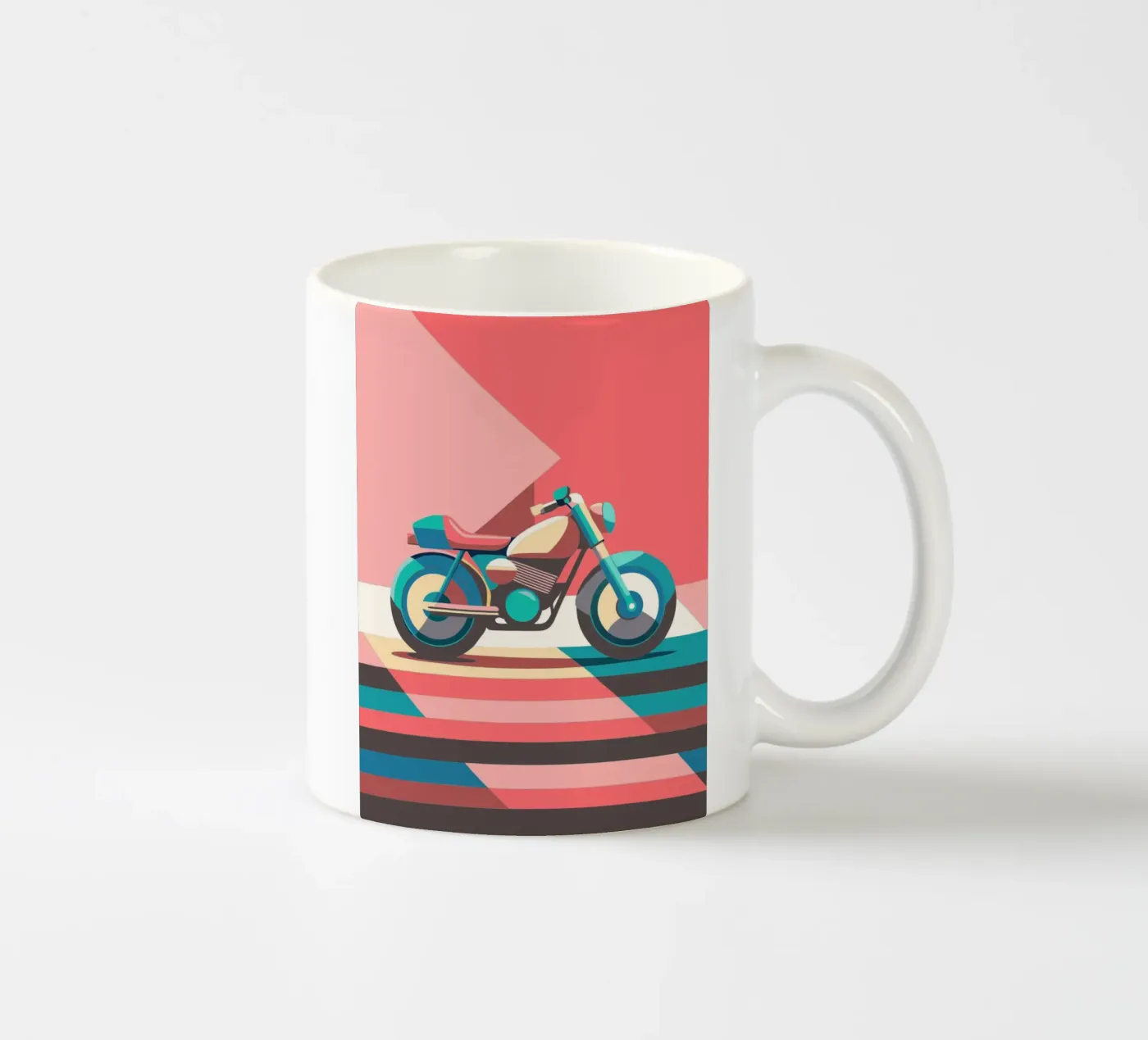 motorcycle vector ceramic mug by Elfath