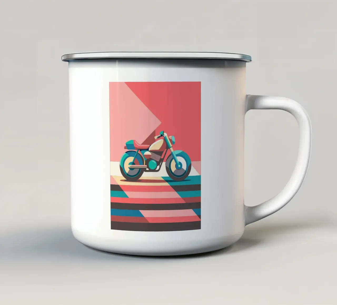 moto vettoriale tazza in smalto da Elfath