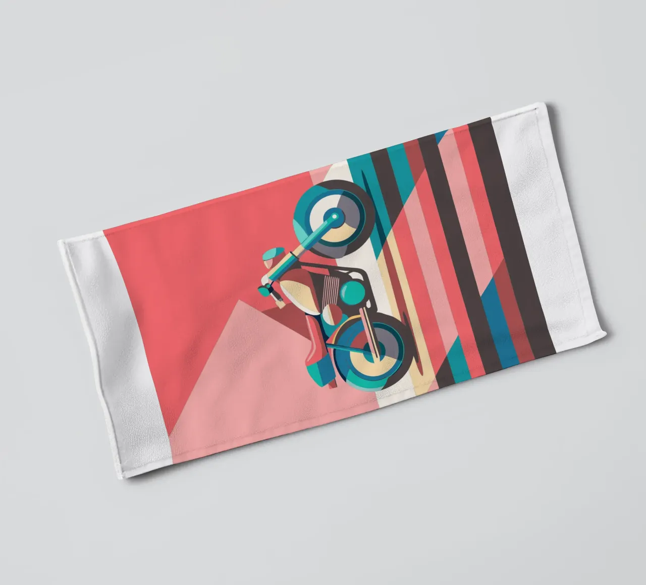 motorfiets vector badhanddoek van Elfath