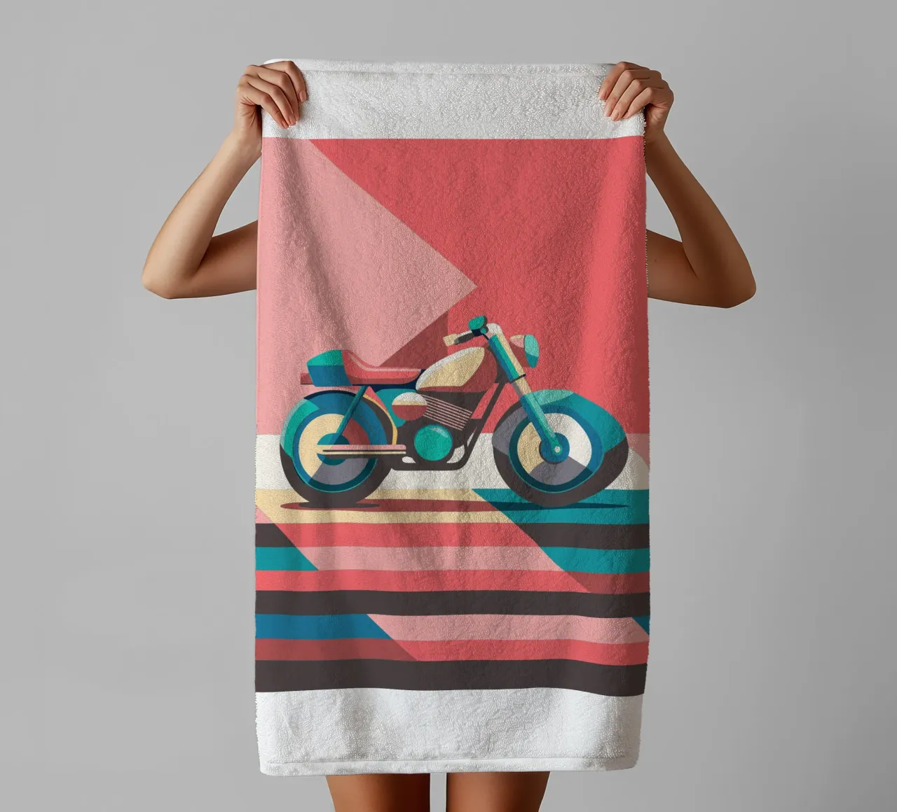 motorfiets vector badhanddoek van Elfath