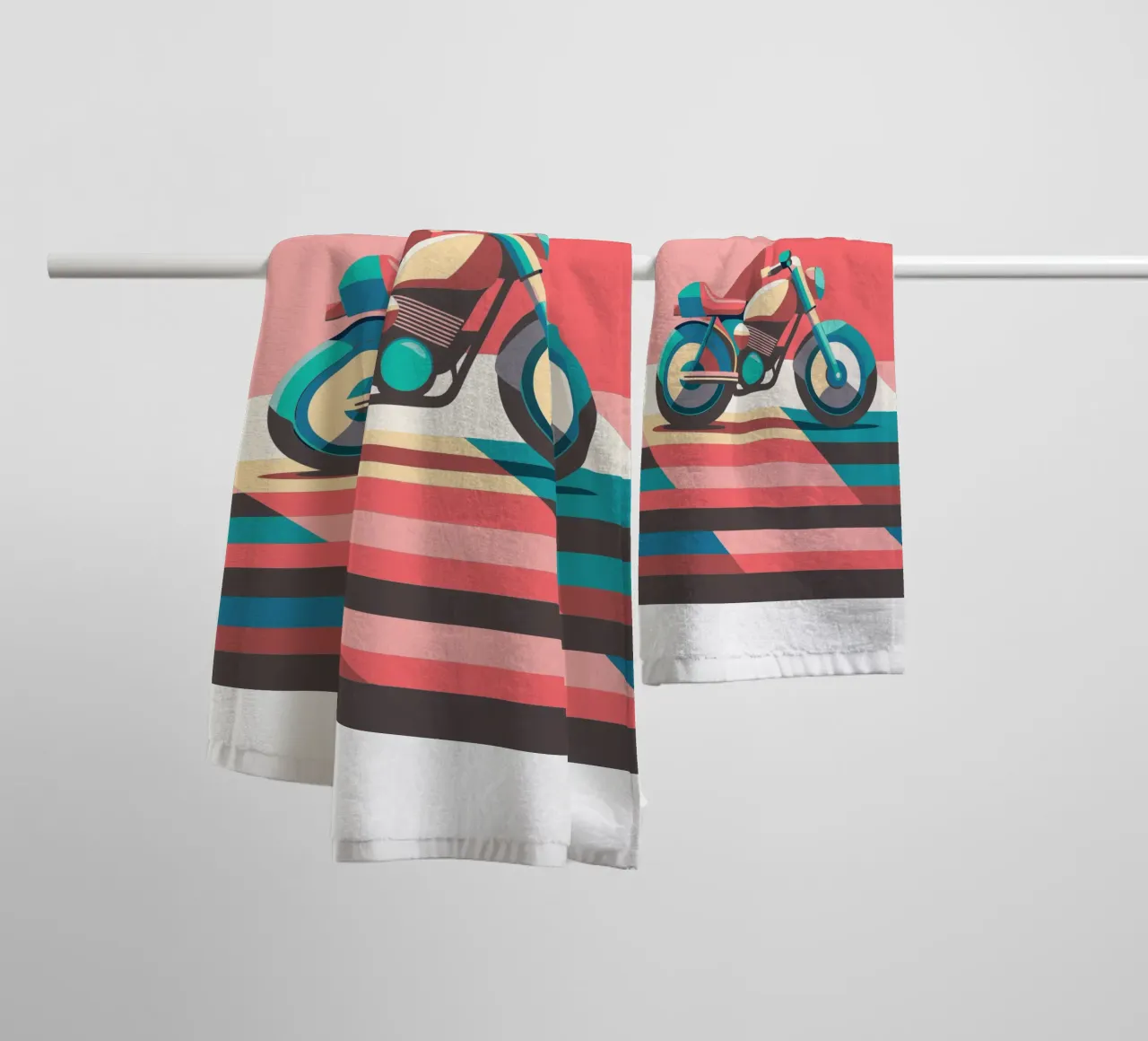 motorfiets vector badhanddoek van Elfath