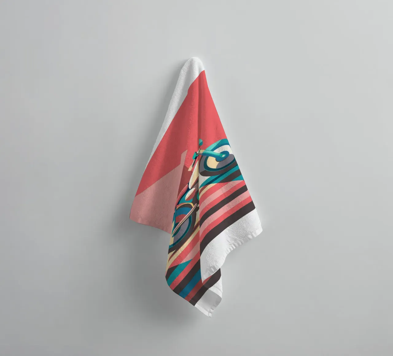 motorfiets vector badhanddoek van Elfath