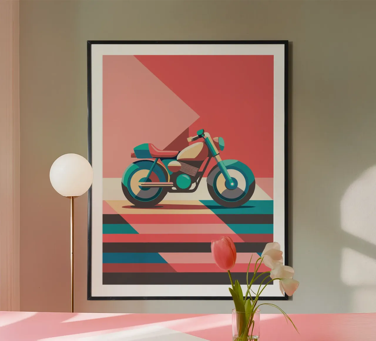 motorcycle vector poster by Elfath