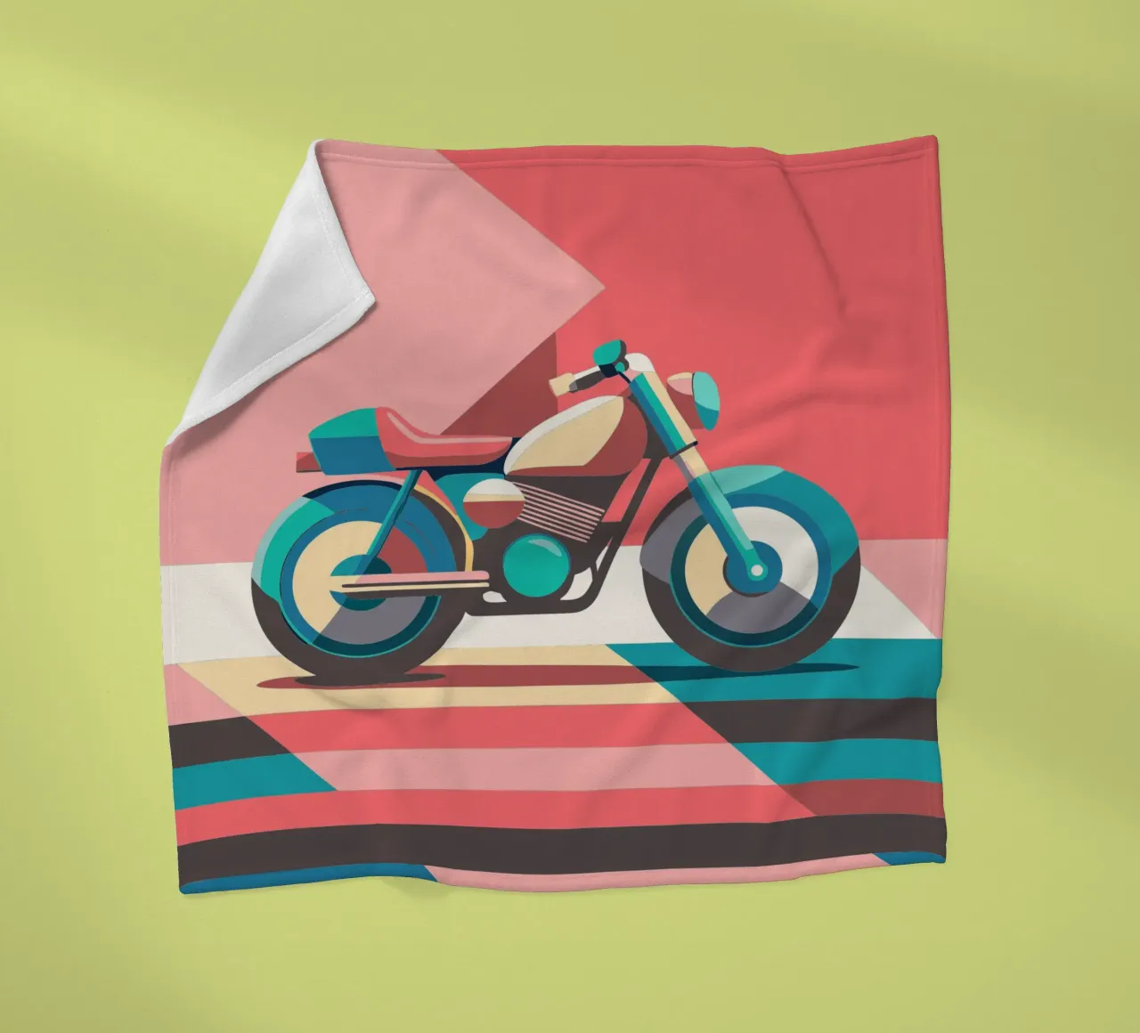 motorcycle vector Fleecedecke von Elfath