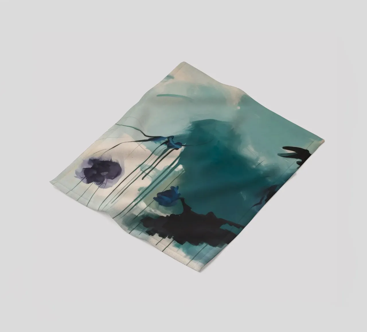Nocturne Forest Edge fleece blanket by Dream Spectrum
