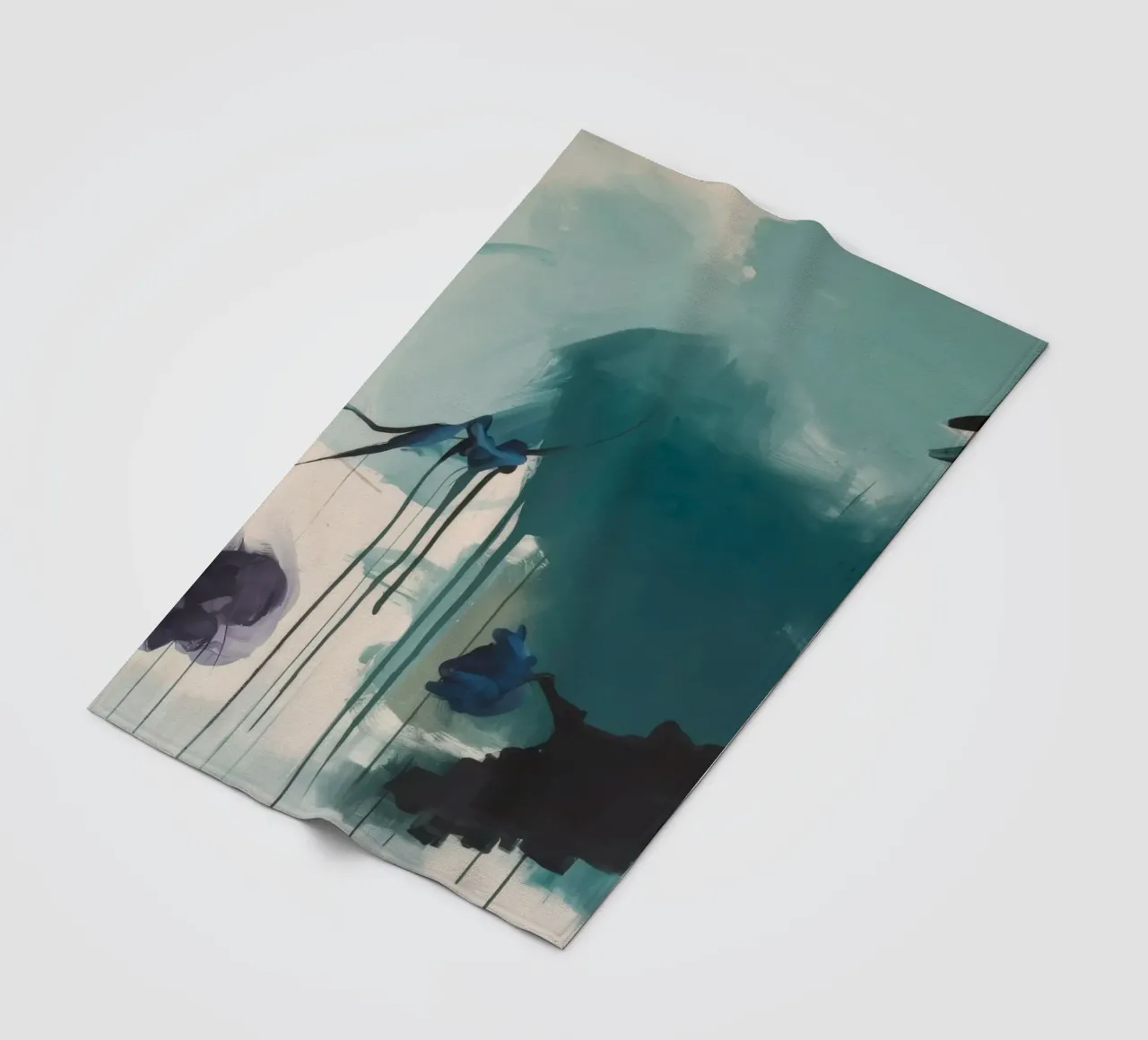 Nocturne Forest Edge fleece blanket by Dream Spectrum