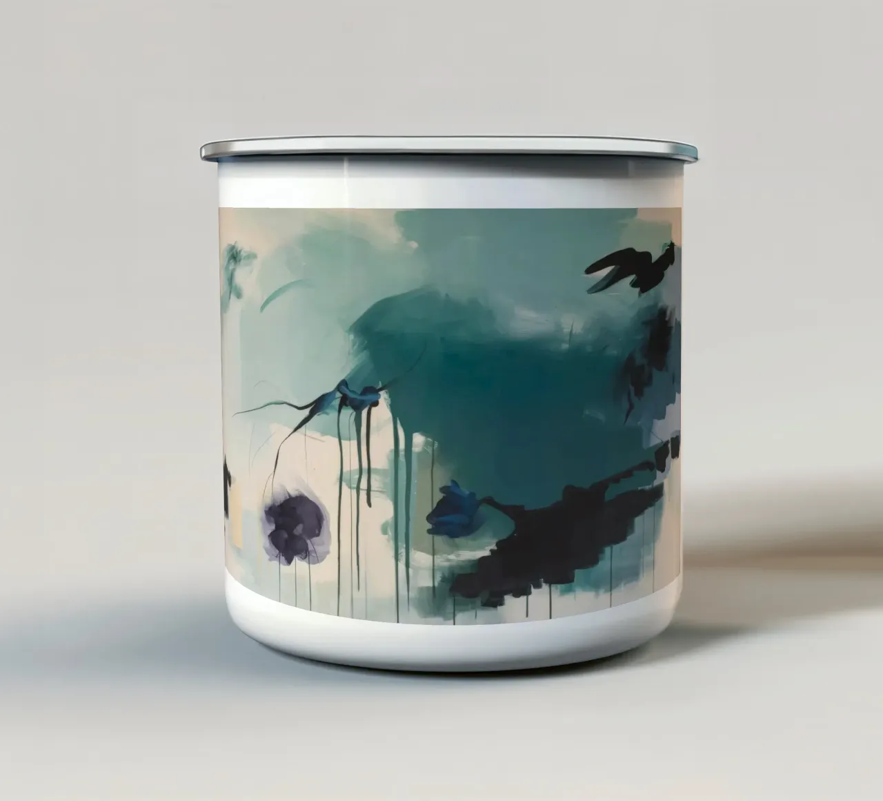 Notturno Bordo Foresta tazza in smalto da Dream Spectrum