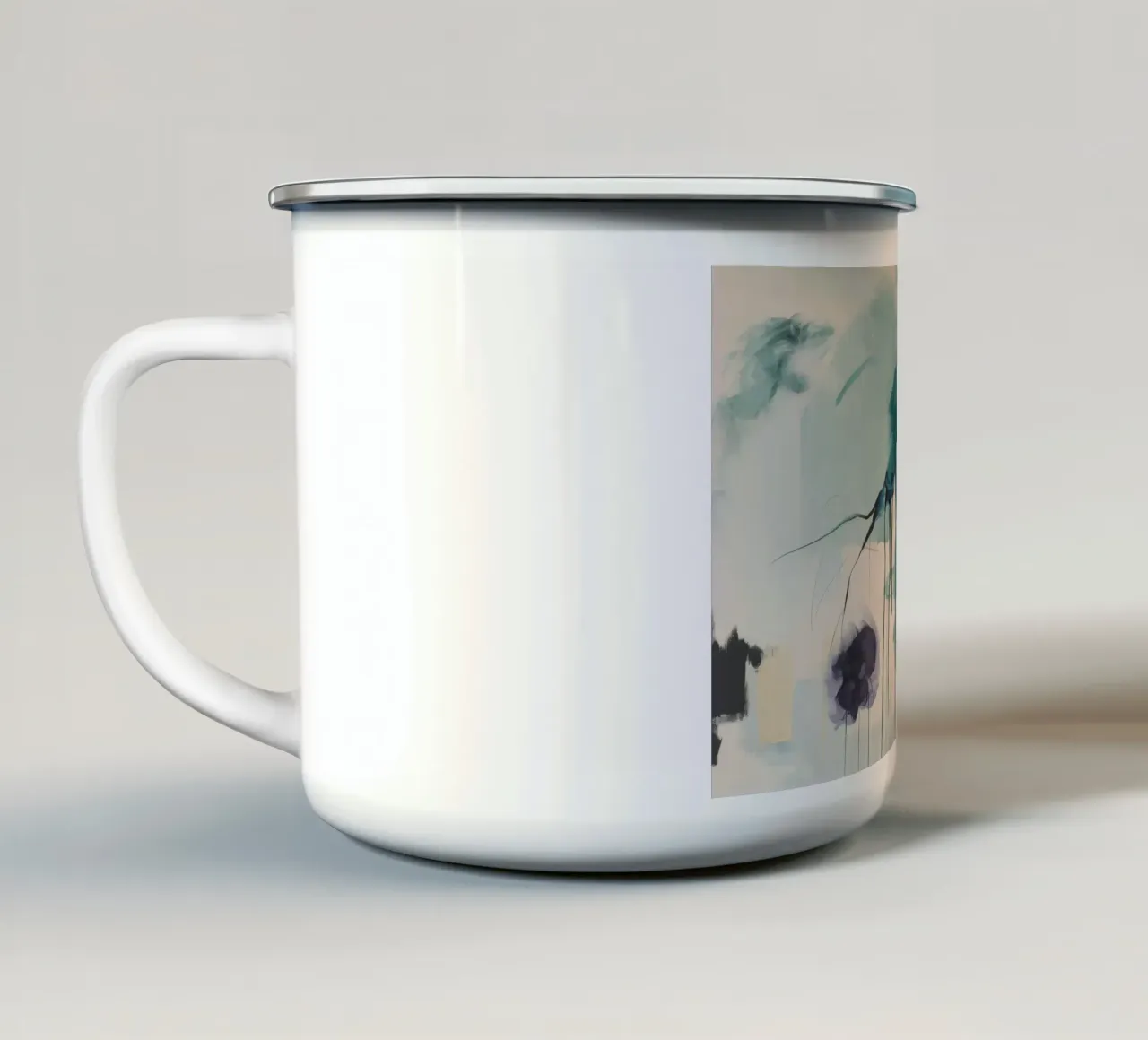 Notturno Bordo Foresta tazza in smalto da Dream Spectrum