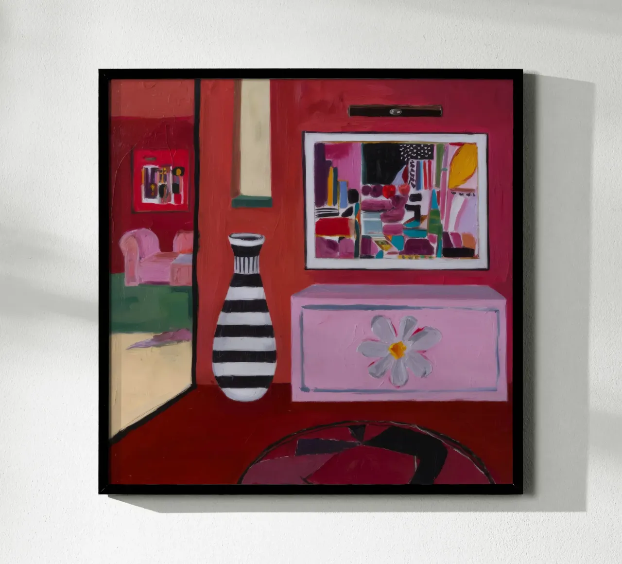 Gestreifte Vasen-Ecke Poster von Opal Strokes