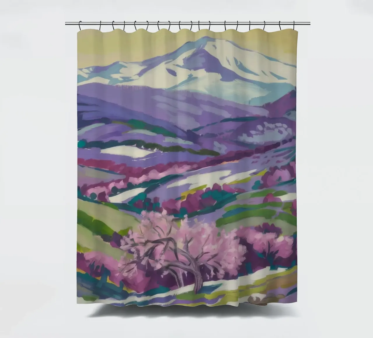 Maestà della collina dei fiori tenda da doccia da Celestial Harmony