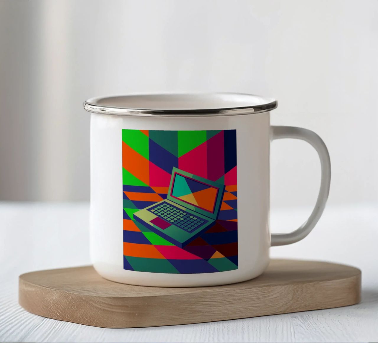 taccuino vettoriale tazza in smalto da Elfath