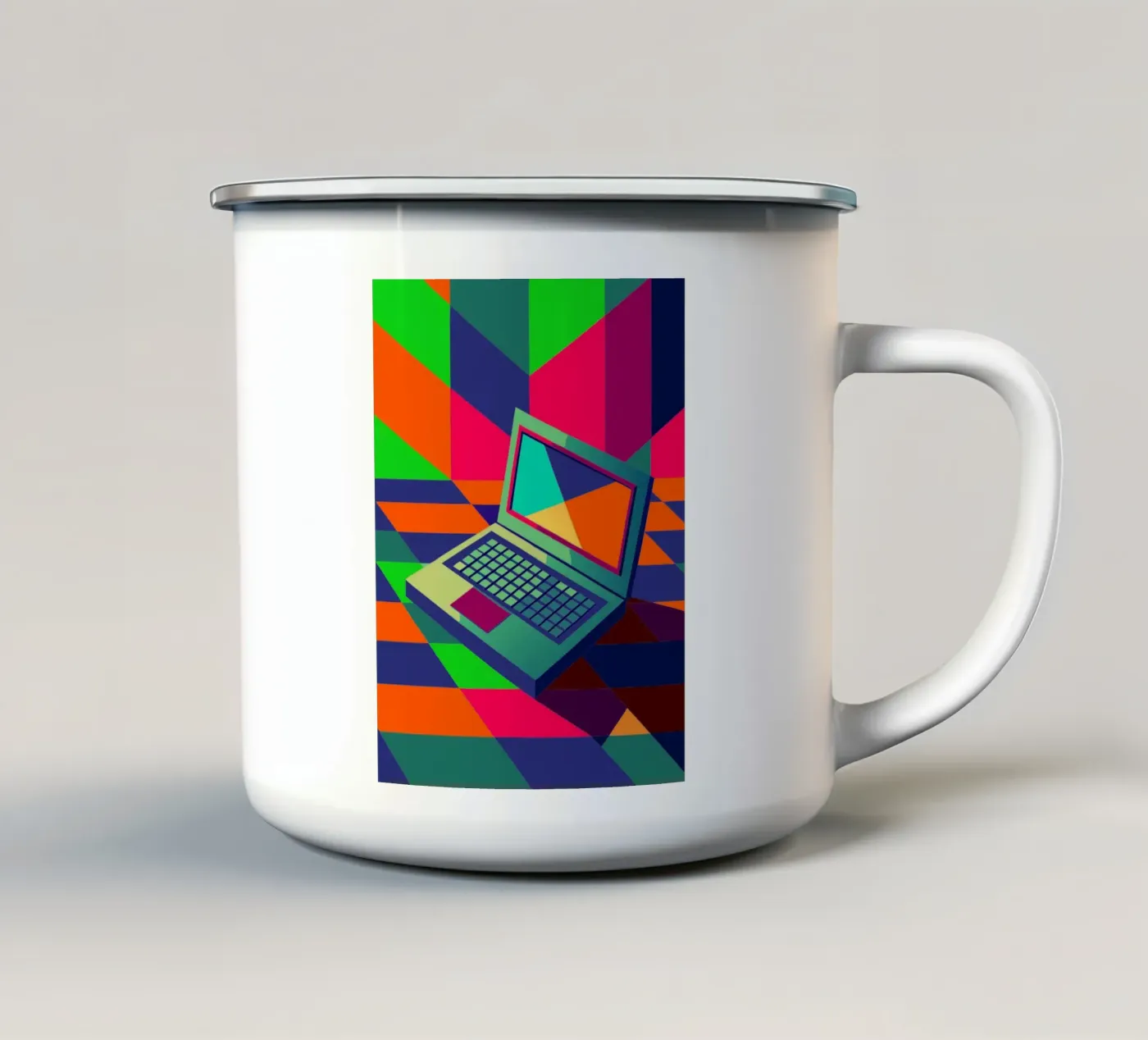 notebook vector enamel mug by Elfath