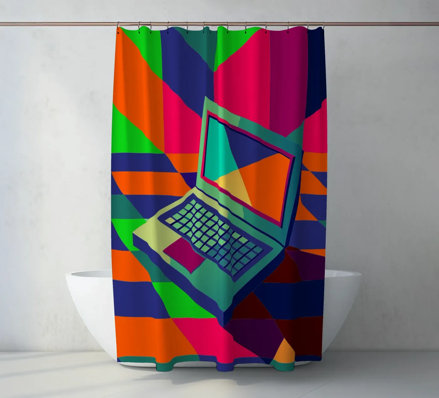 notebook vector douchegordijn van Elfath