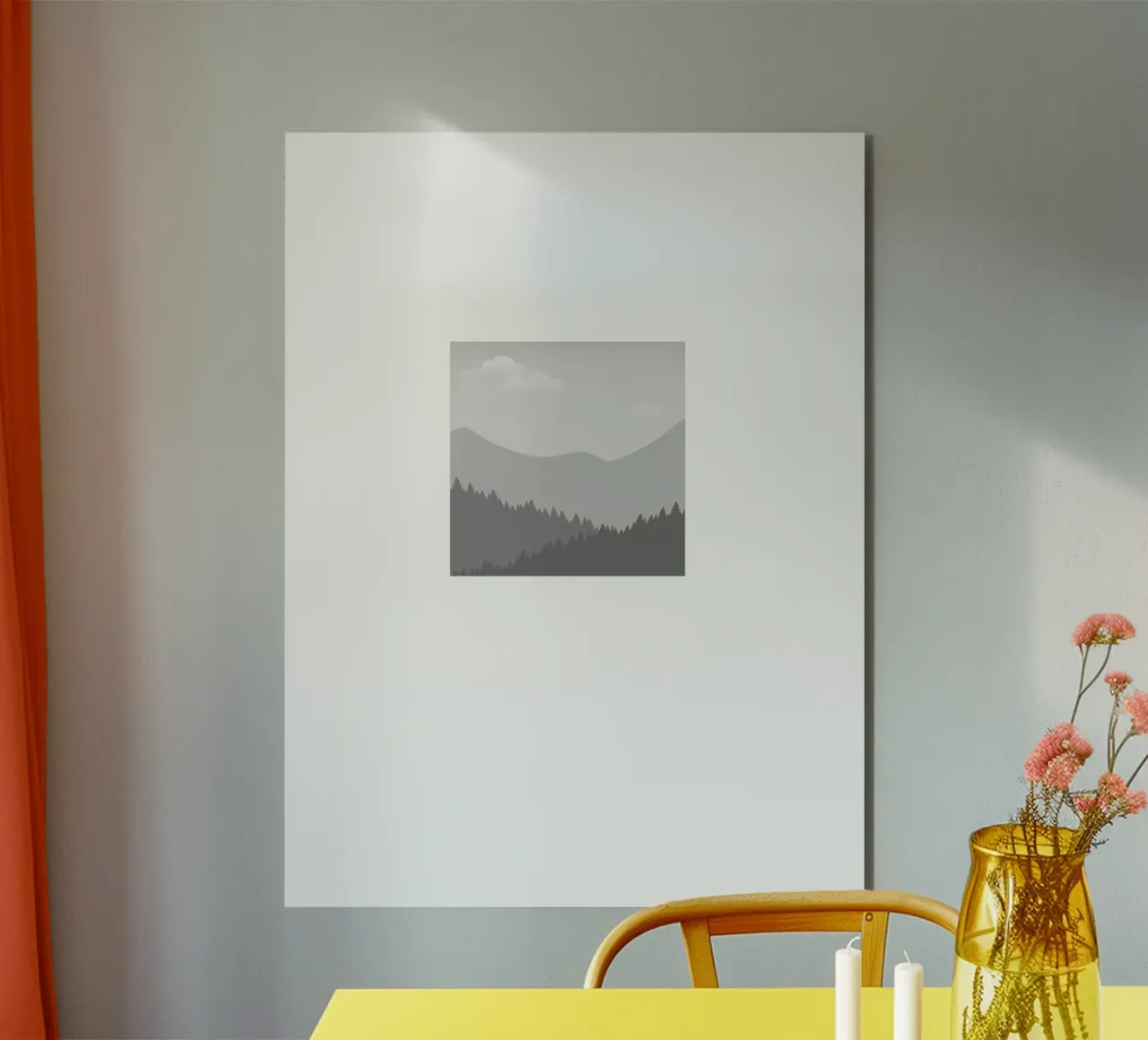 Winter's Graphic Divide alu-dibond by Silk Palette