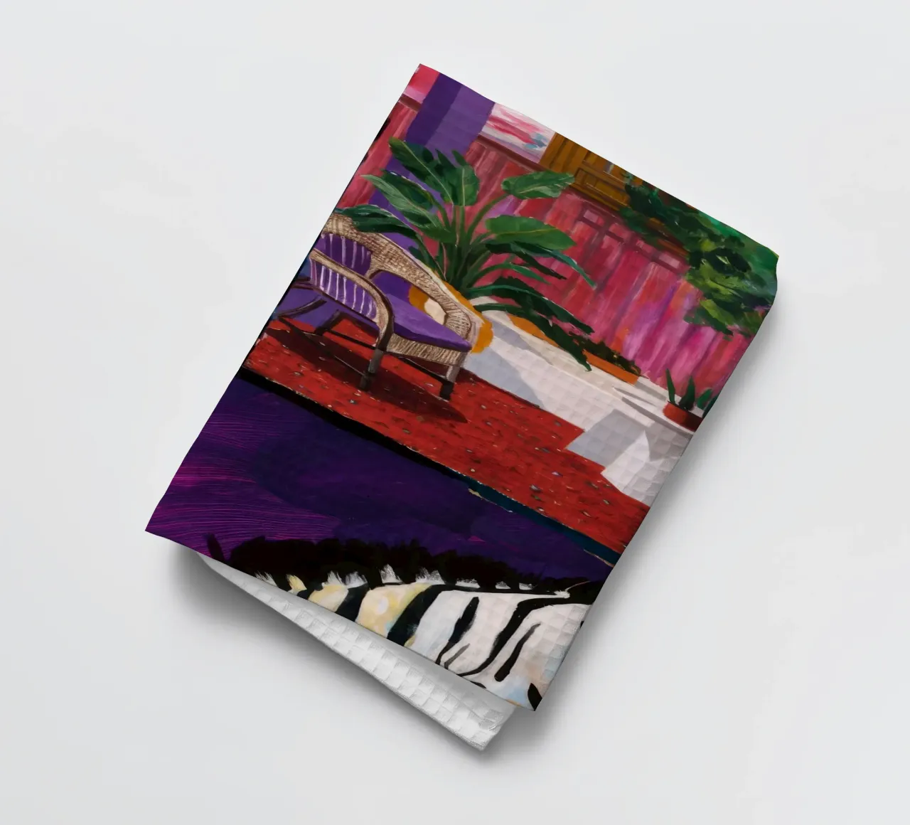 Salon Zebra Swirl torchon de Opal Strokes