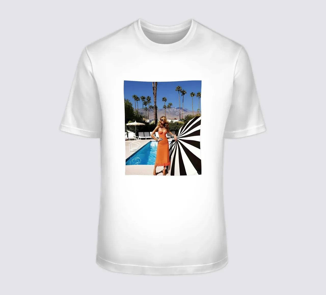 donne cool Pool Side Slim Aaron t-shirt da Slim Aarons Vintage