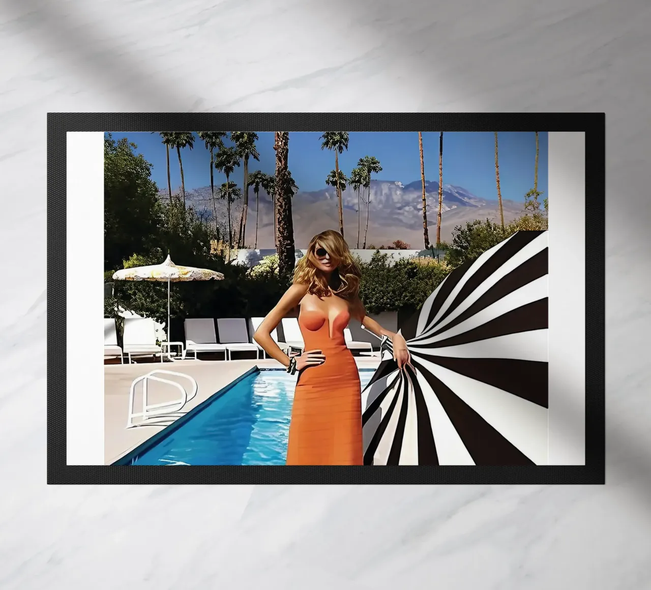 donne cool Pool Side Slim Aaron zerbino da Slim Aarons Vintage