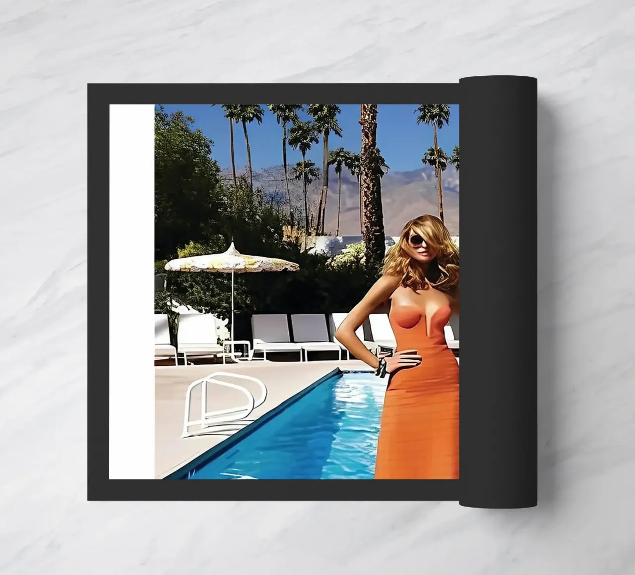 donne cool Pool Side Slim Aaron zerbino da Slim Aarons Vintage
