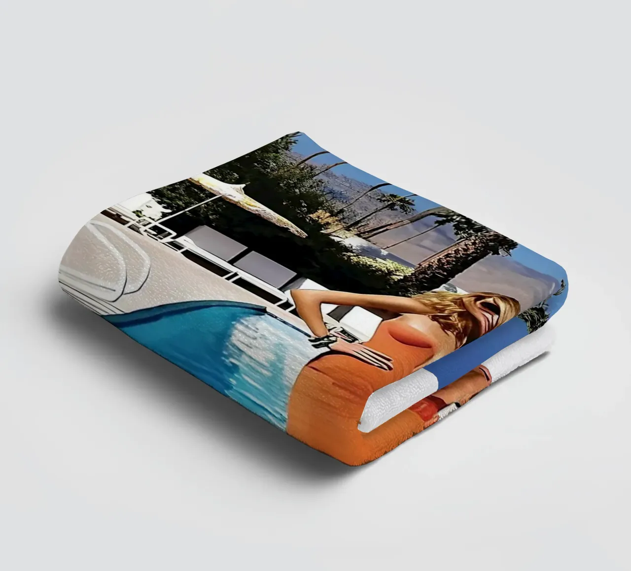 donne cool Pool Side Slim Aaron asciugamano da bagno da Slim Aarons Vintage