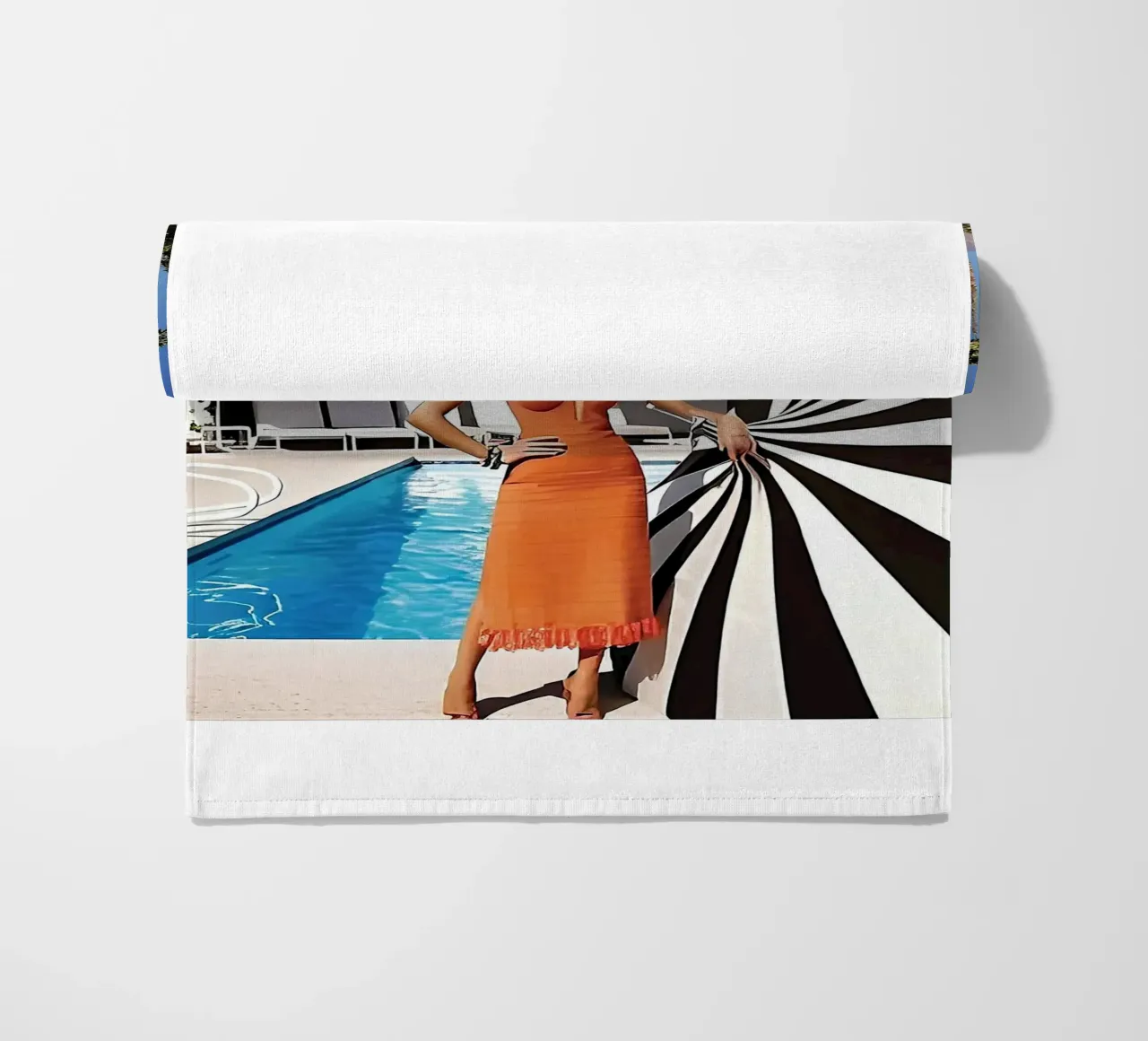 donne cool Pool Side Slim Aaron telo mare da Slim Aarons Vintage