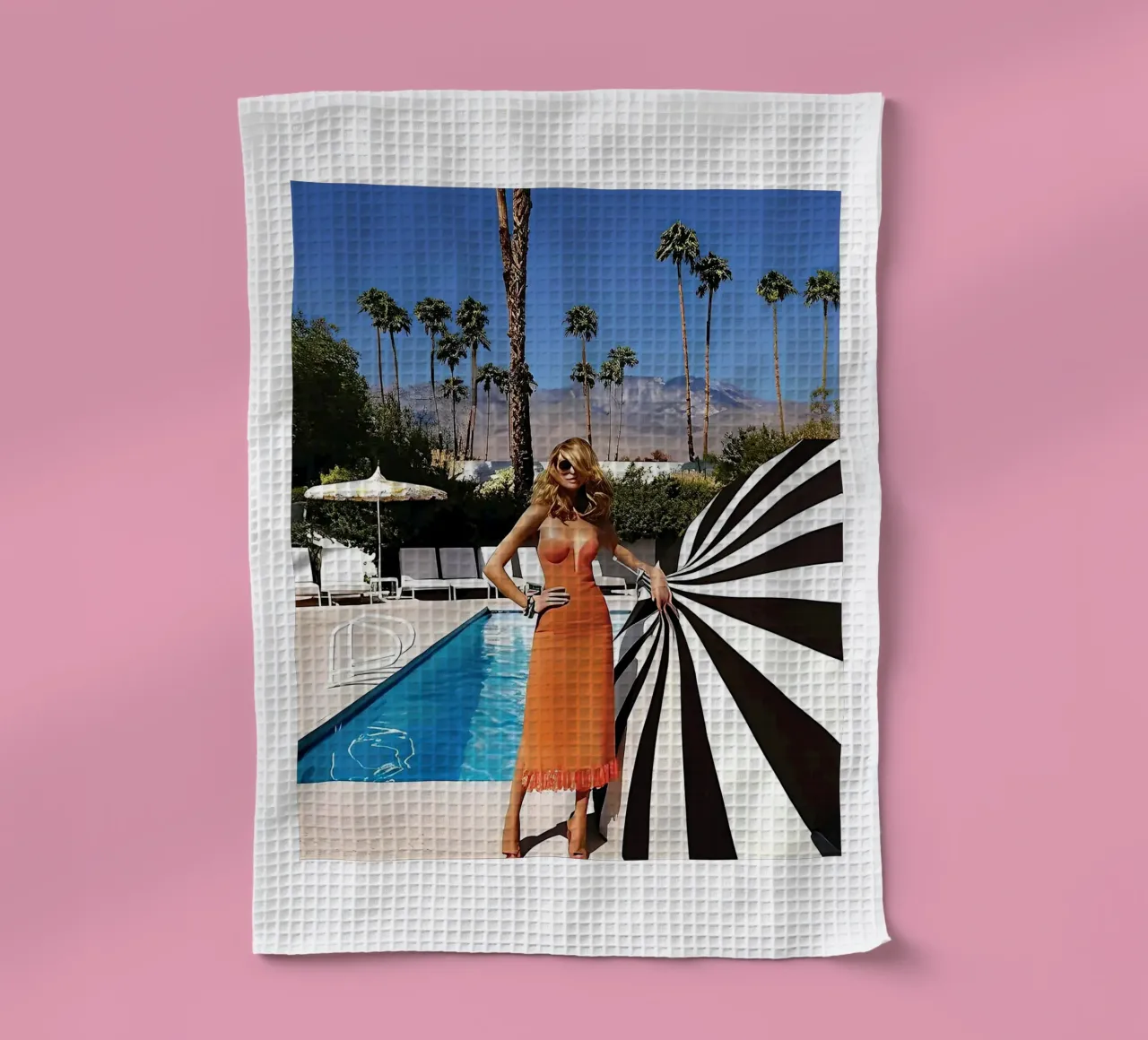 donne cool Pool Side Slim Aaron canovaccio da cucina da Slim Aarons Vintage