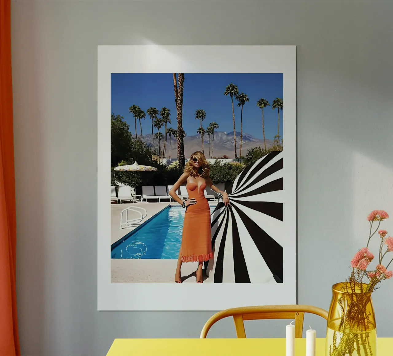 donne cool Pool Side Slim Aaron carta hahnemühle da Slim Aarons Vintage