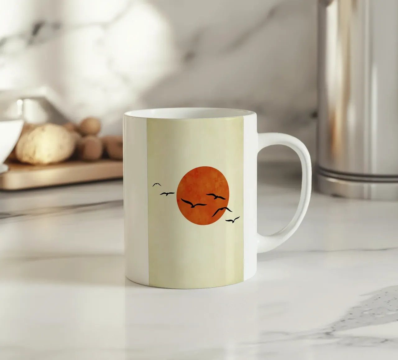Dancing With The Sun tazza in ceramica da Kubistika