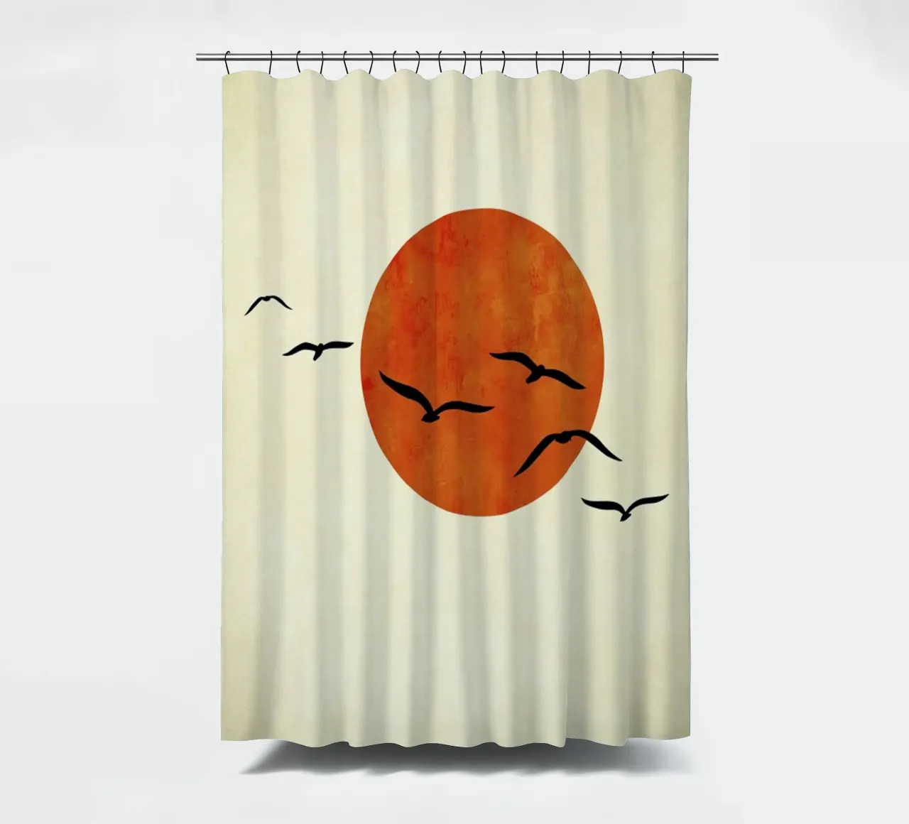 Dancing With The Sun shower curtain by Kubistika