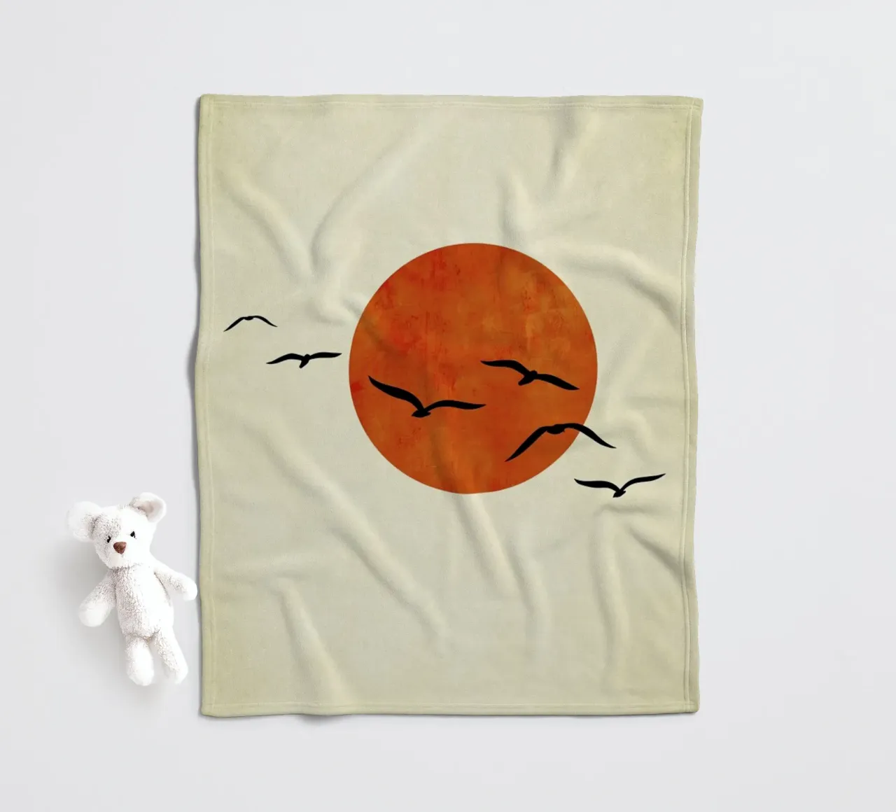 Dancing With The Sun fleece blanket by Kubistika