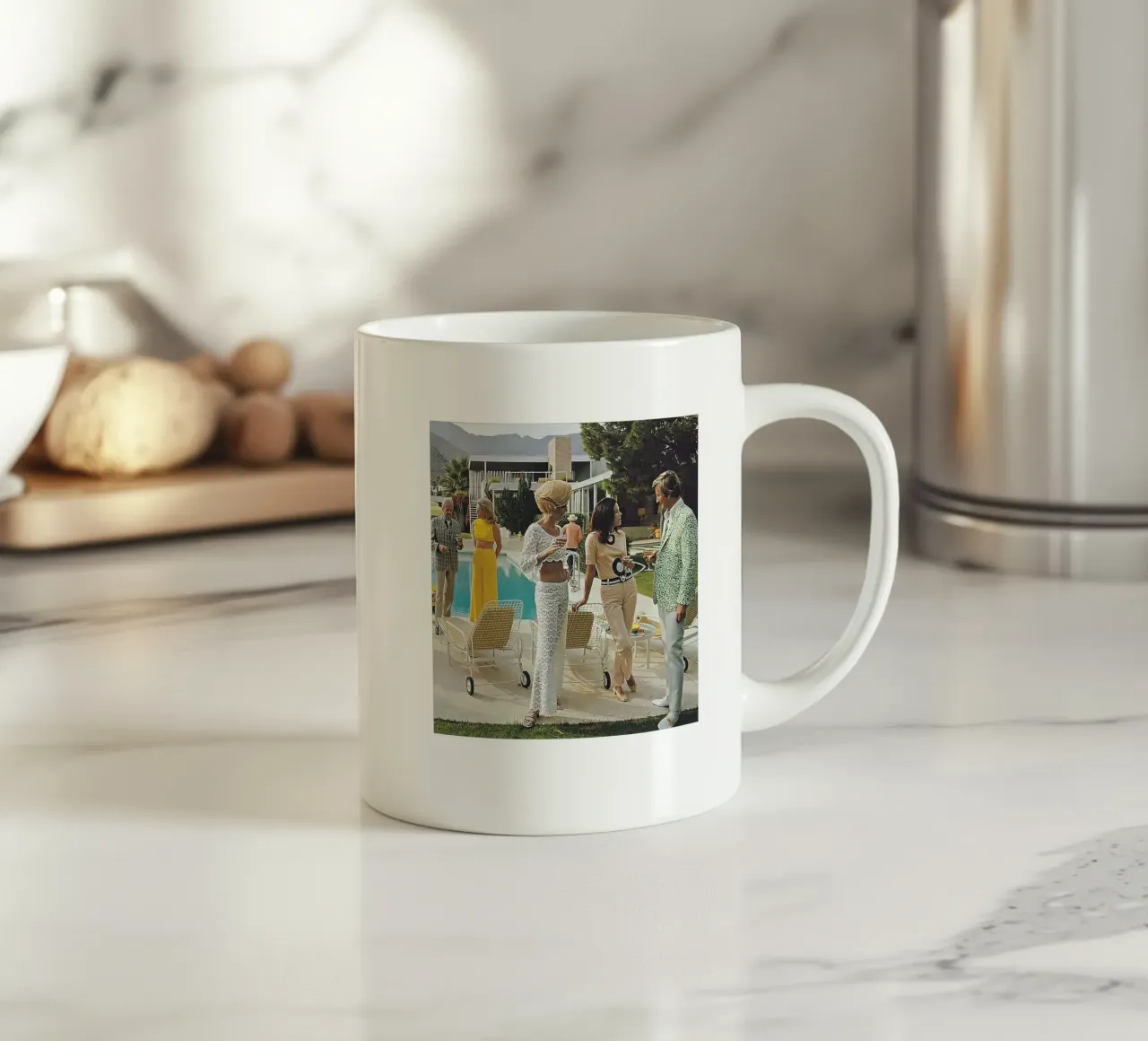 stile glamour tazza in ceramica da Slim Aarons Vintage