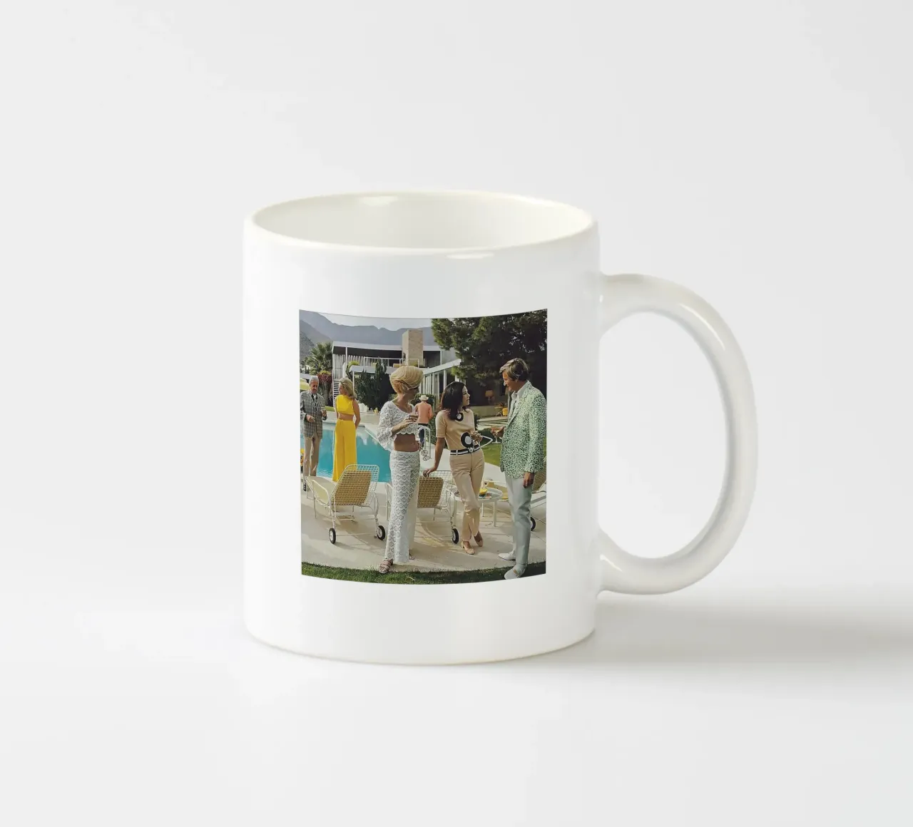 stile glamour tazza in ceramica da Slim Aarons Vintage
