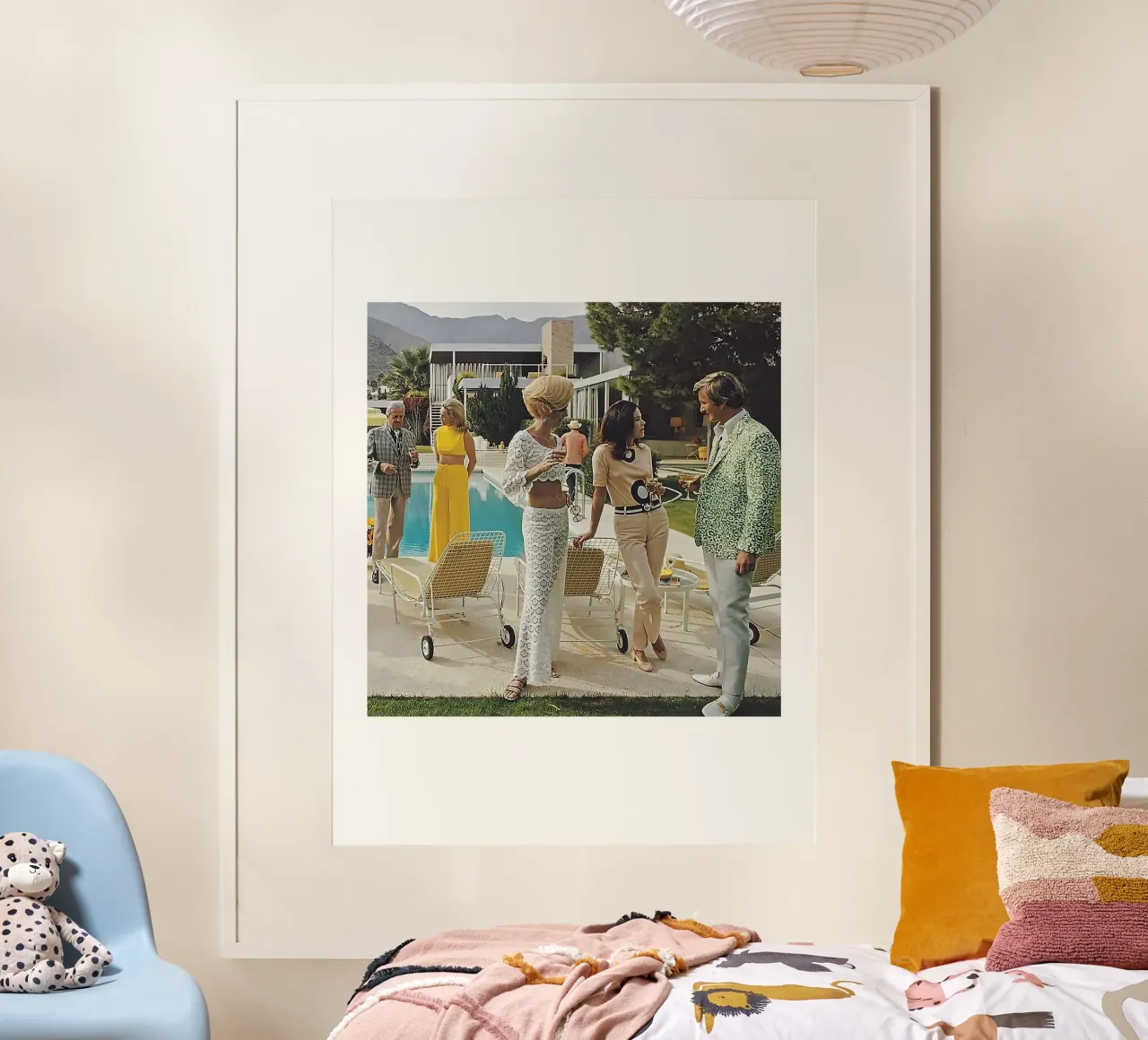 stile glamour poster con telaio in plastica da Slim Aarons Vintage