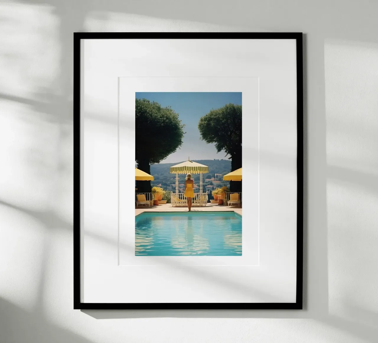 Retro 60's Style 'Cannes Pool poster de Slim Aarons Vintage