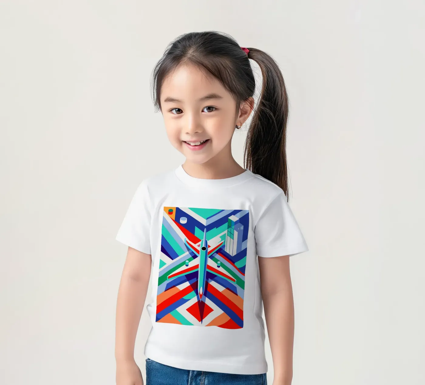 vettore piano t-shirt bambini da Elfath