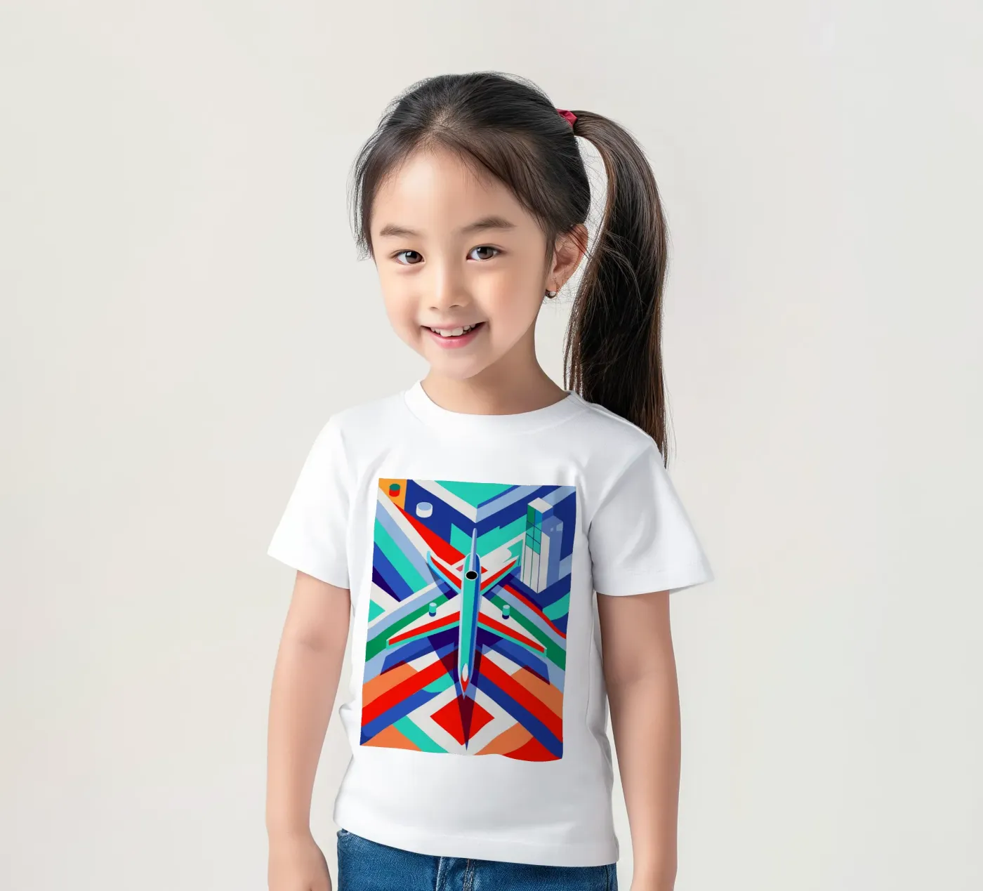 vettore piano t-shirt bambini da Elfath