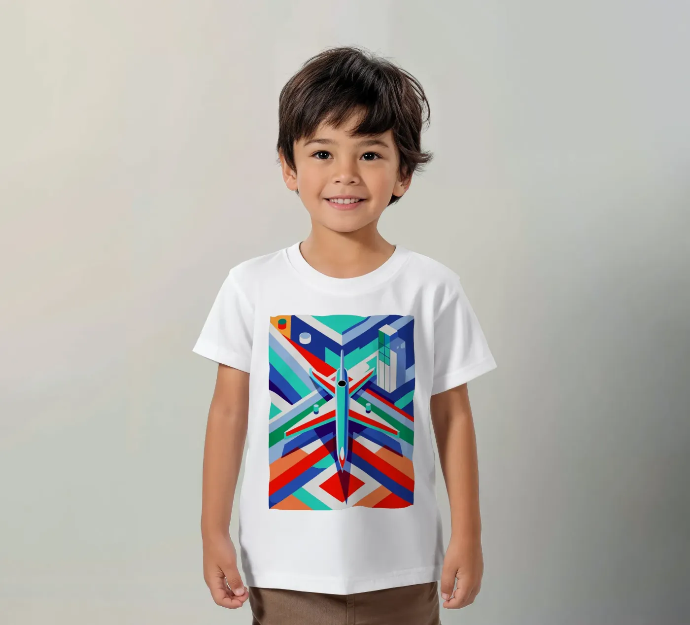 plane vector t-shirt bambini da Elfath